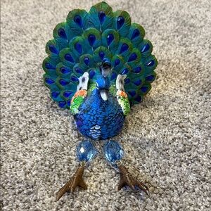 Peacock Figurine Shelf Hanger